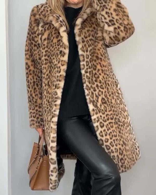 Lysandra | Abrigo Elegante de Leopardo