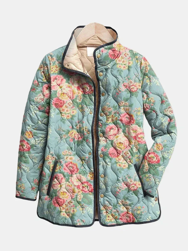 Ivela | Chaqueta Acolchada de Estampado Floral
