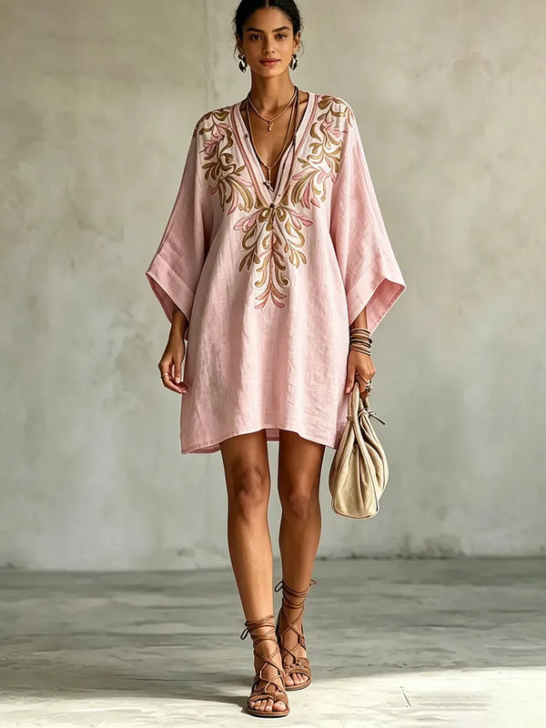 Ottilie | Vestido Floral Suave de Escote en V