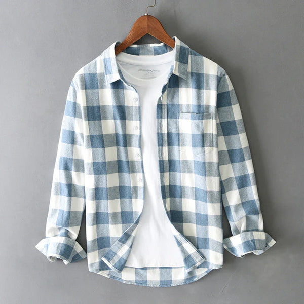 Camisa de cuadros de algodón