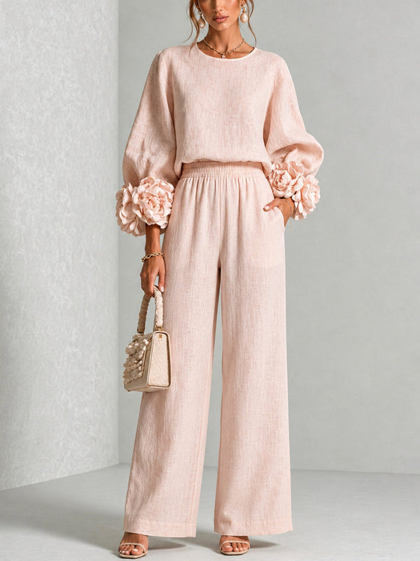 Vittoria | Conjunto de Dos Piezas con Puños Florales