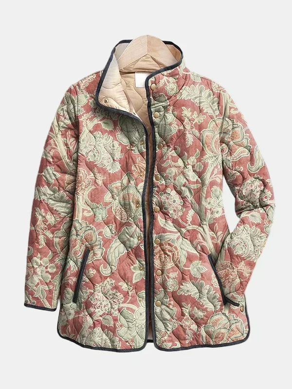Ketura | Chaqueta Acolchada Casual Floral Vintage