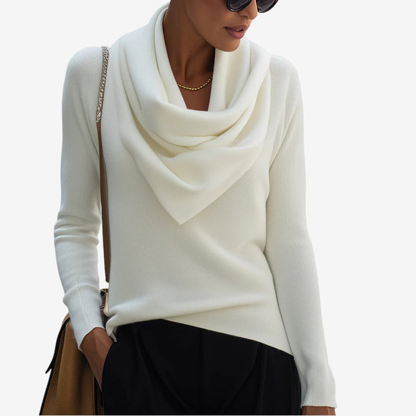 Paola | Jersey de Cuello Drapeado