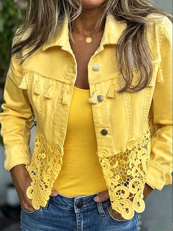 Kambria | Chaqueta de Flecos y Encaje