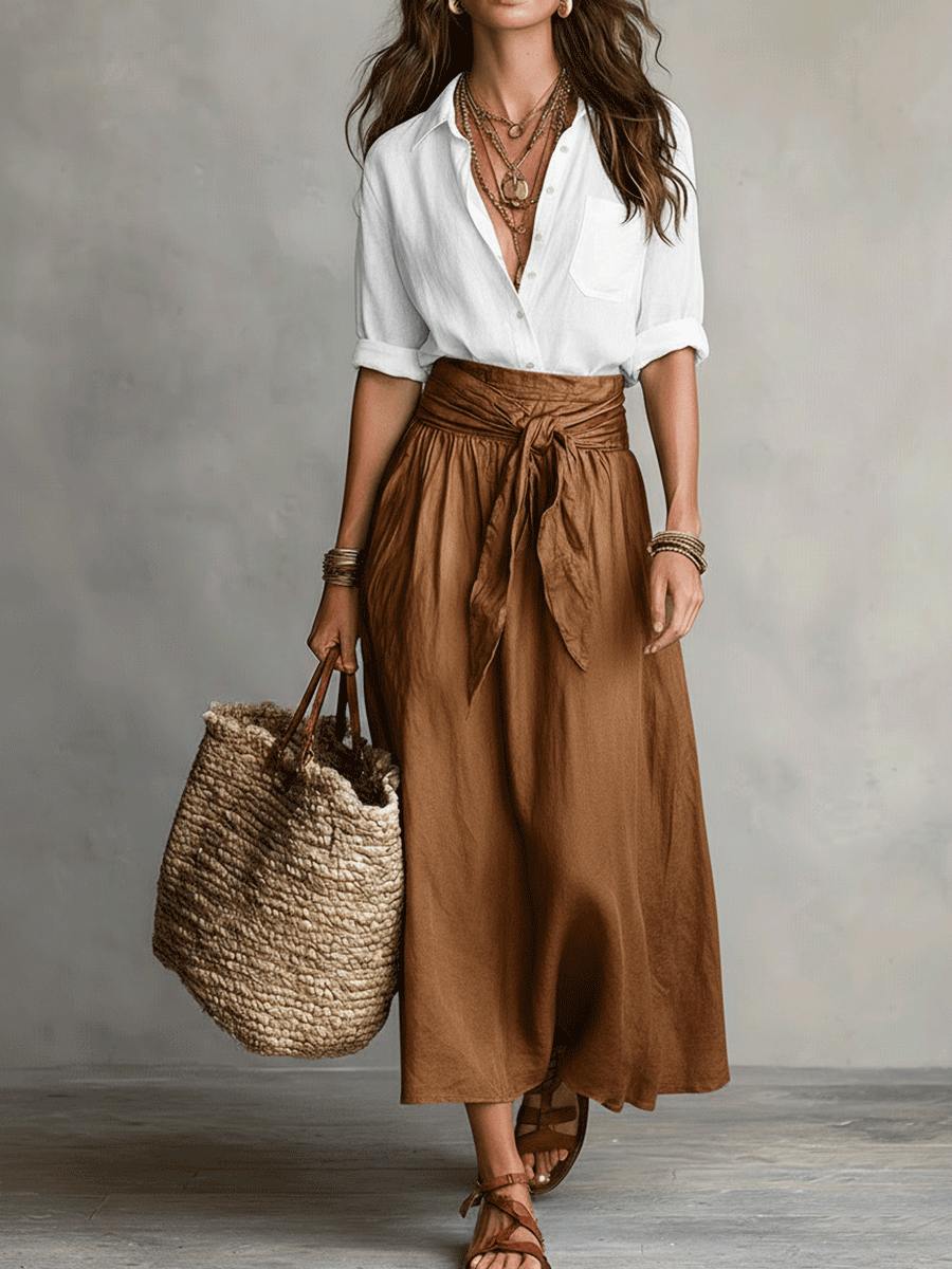 Palmira | Conjunto Boho de Falda de Elegancia Sin Esfuerzo