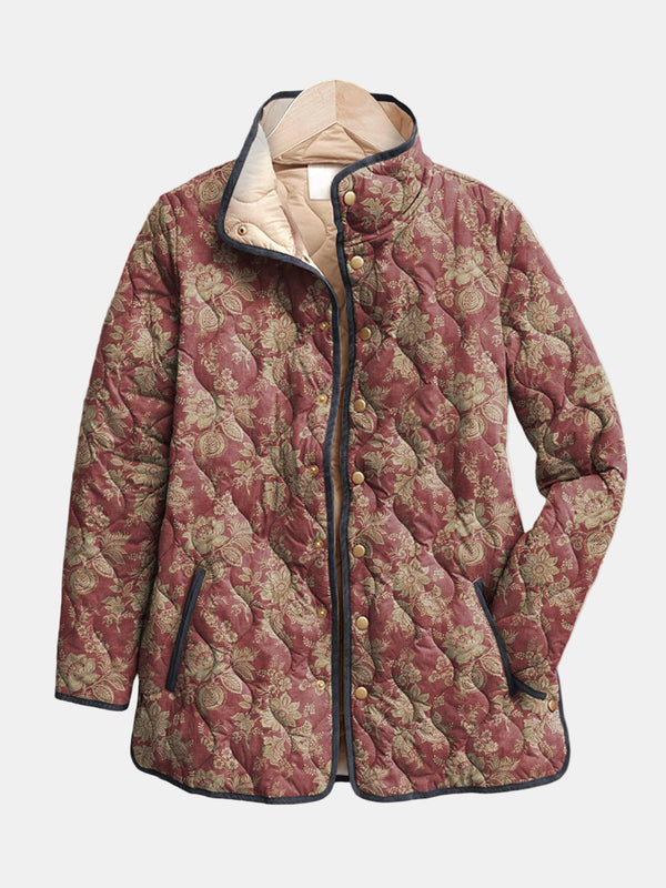 Veradette | Chaqueta de Estampado Floral Retro
