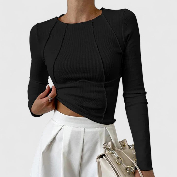Denise | Top Elegante Casual de Manga Larga