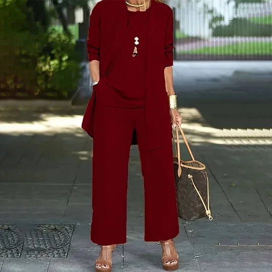 Laney | Conjunto Elegante Casual de Tres Piezas