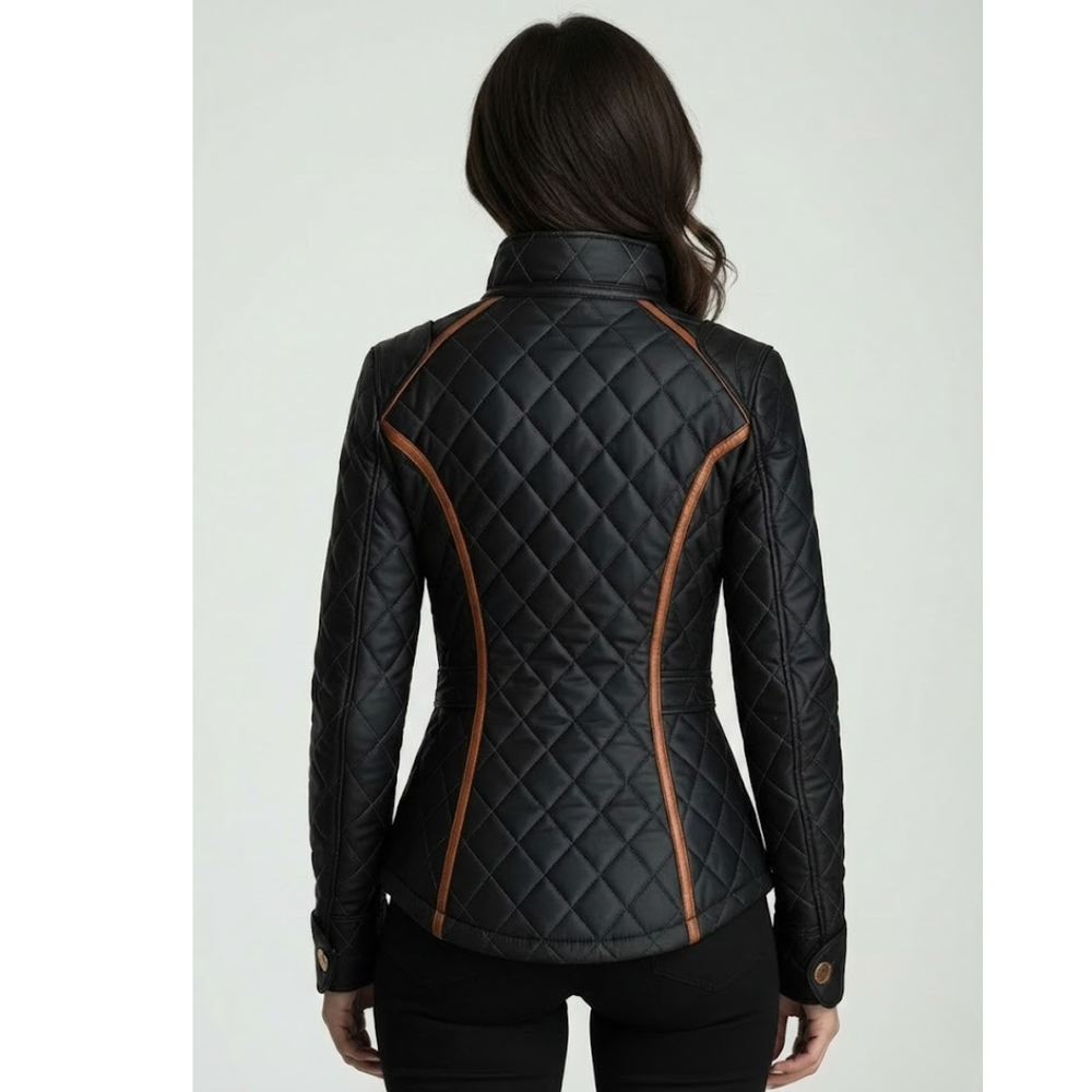 Leatrice | Chaqueta Acolchada de Rombos