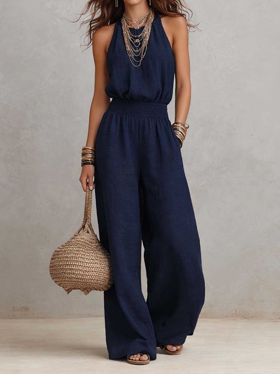 Valeria | Mono Halter de Pierna Ancha