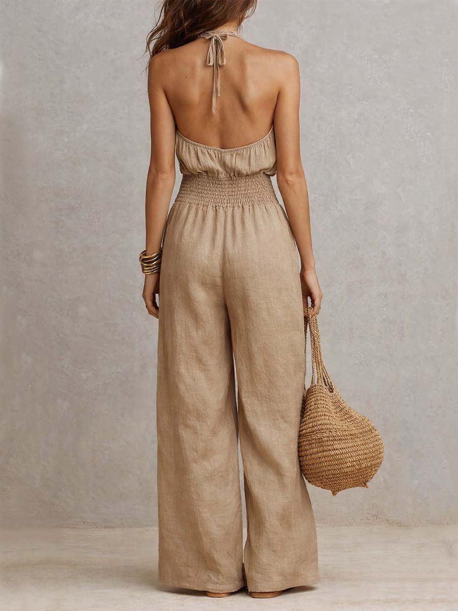 Valeria | Mono Halter de Pierna Ancha