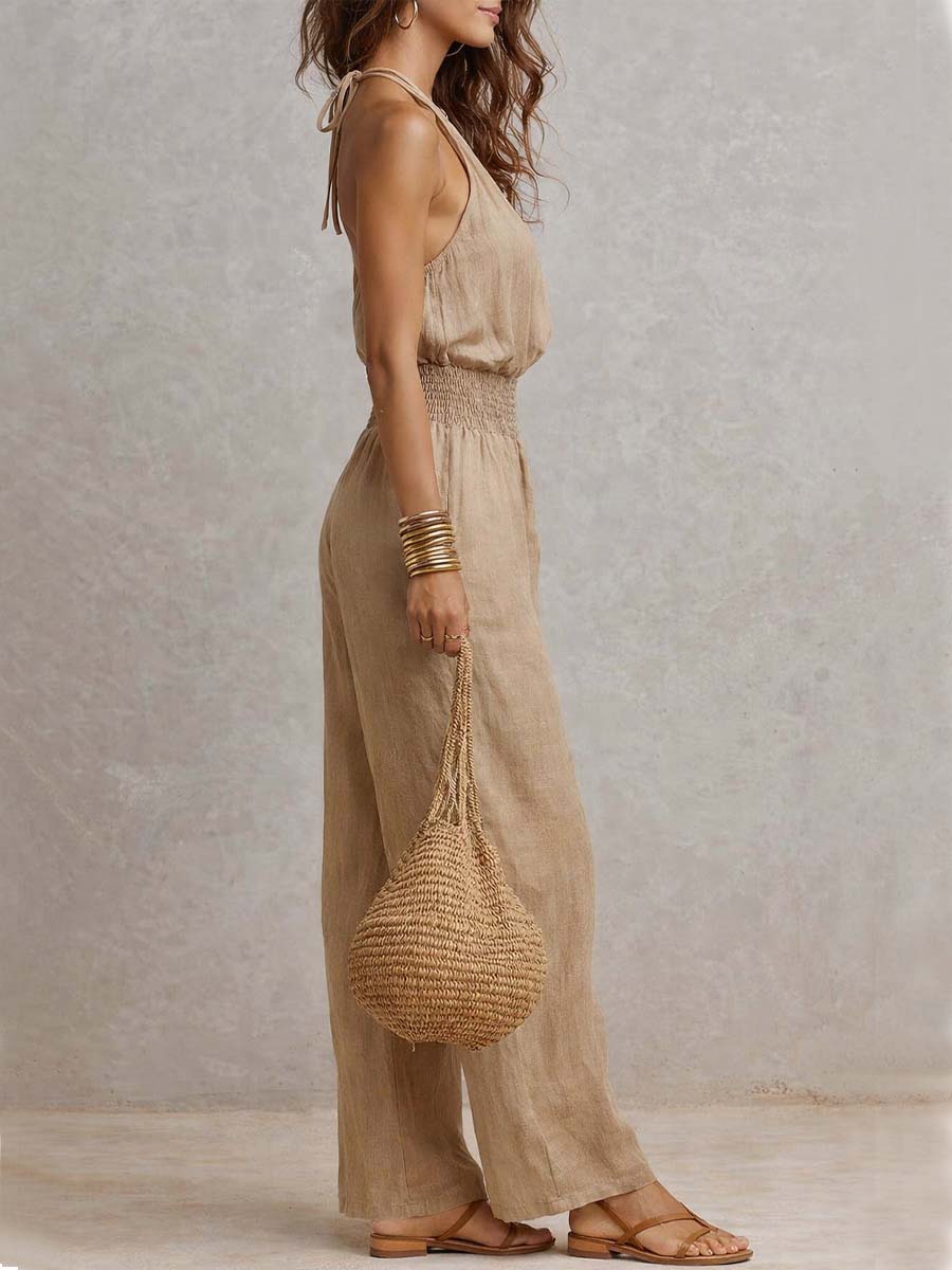 Valeria | Mono Halter de Pierna Ancha