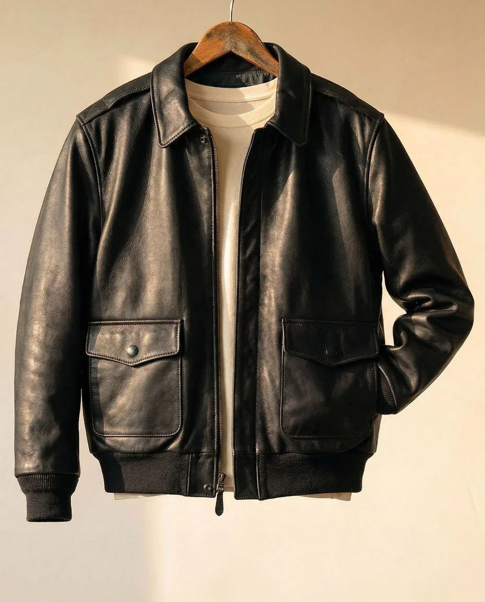 Leonardo — Chaqueta de Piel Aviador