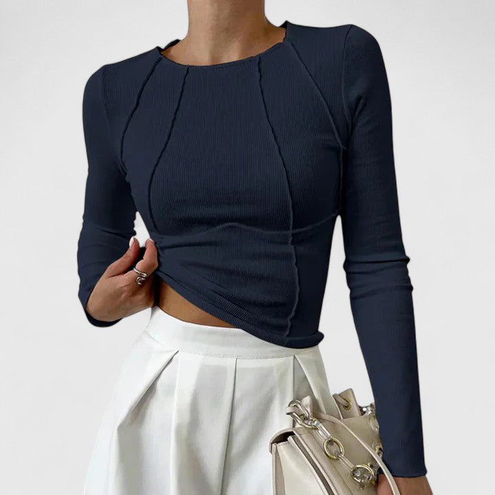 Denise | Top Elegante Casual de Manga Larga