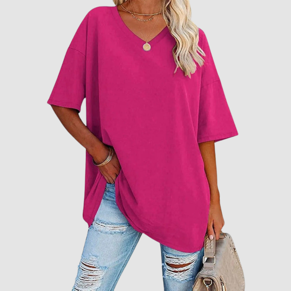 Gabrielle | Camiseta Elegante de Escote en V