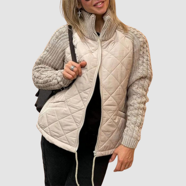 Carina | Plumífero Patchwork de Lana