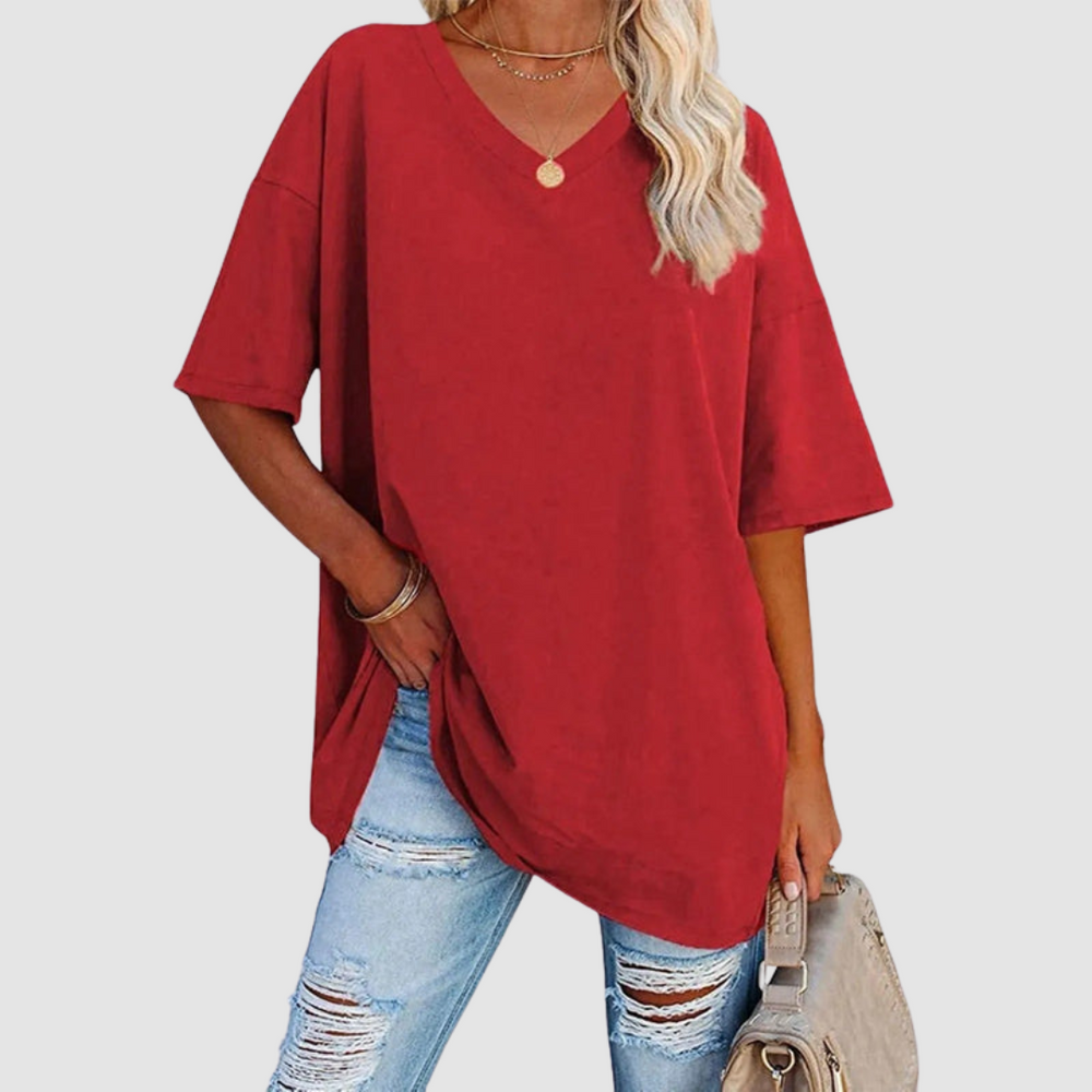 Gabrielle | Camiseta Elegante de Escote en V