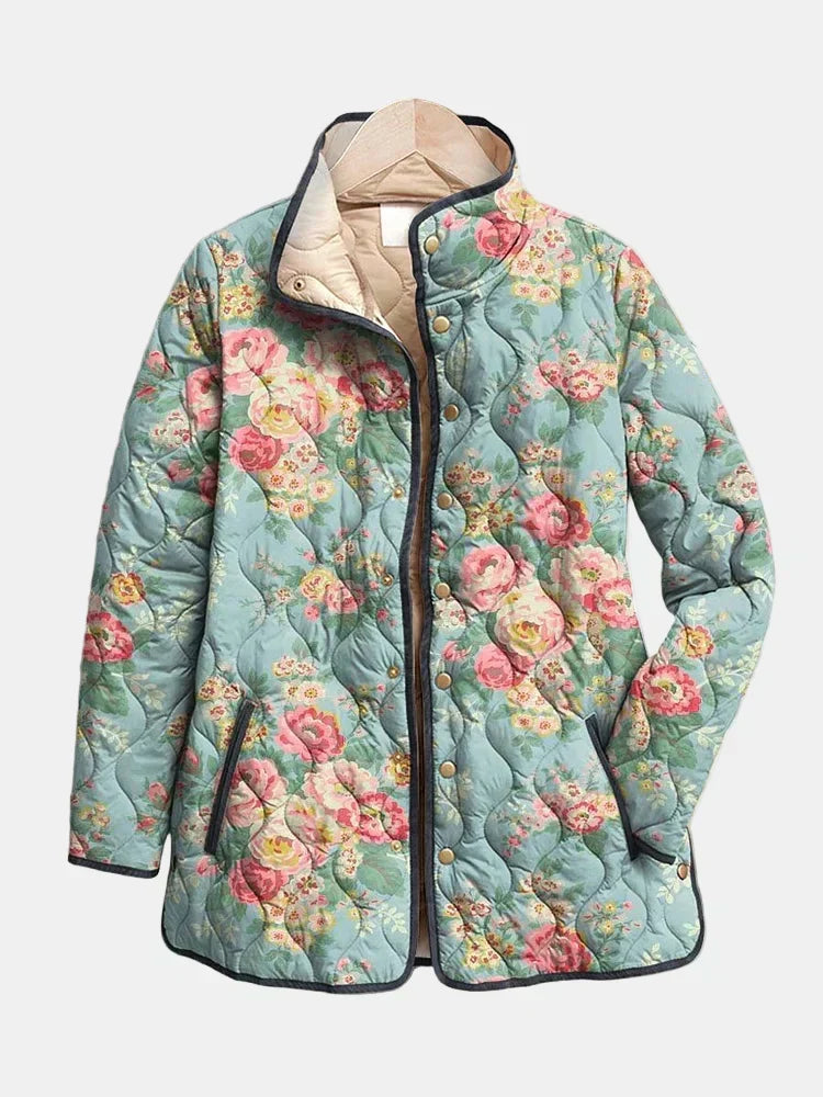 Ivela | Chaqueta Acolchada de Estampado Floral