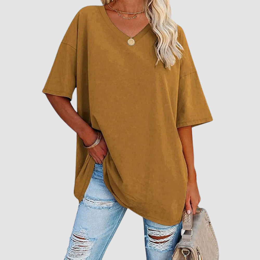 Gabrielle | Camiseta Elegante de Escote en V