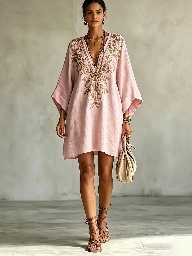 Ottilie | Vestido Floral Suave de Escote en V