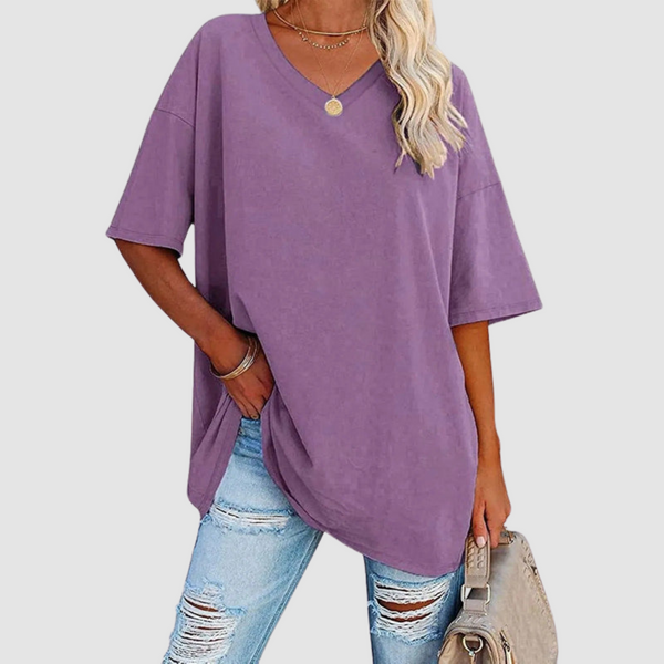 Gabrielle | Camiseta Elegante de Escote en V