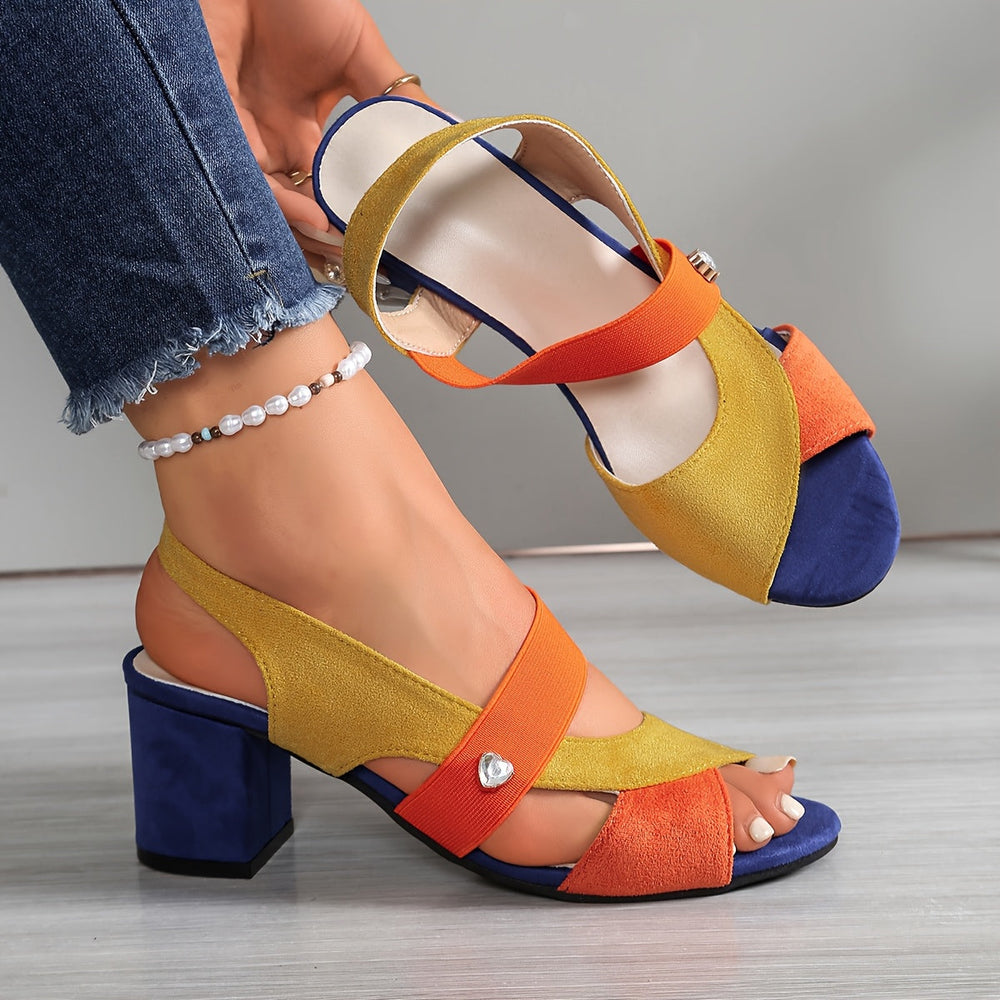Marguerite | Sandalias Ortopédicas Cómodas de Tacón de Bloque