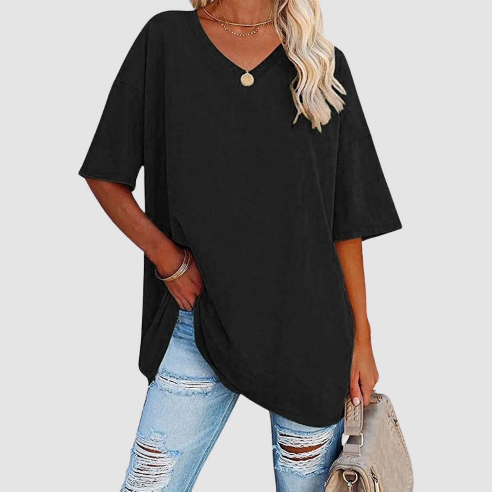 Gabrielle | Camiseta Elegante de Escote en V