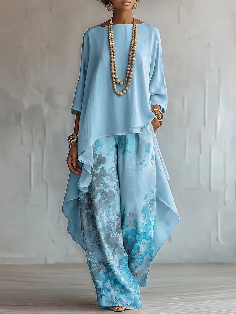 Cecilia | Conjunto Floral Artístico de Dos Piezas