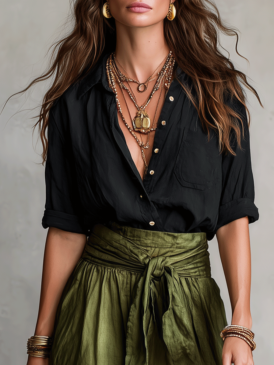 Palmira | Conjunto Boho de Falda de Elegancia Sin Esfuerzo