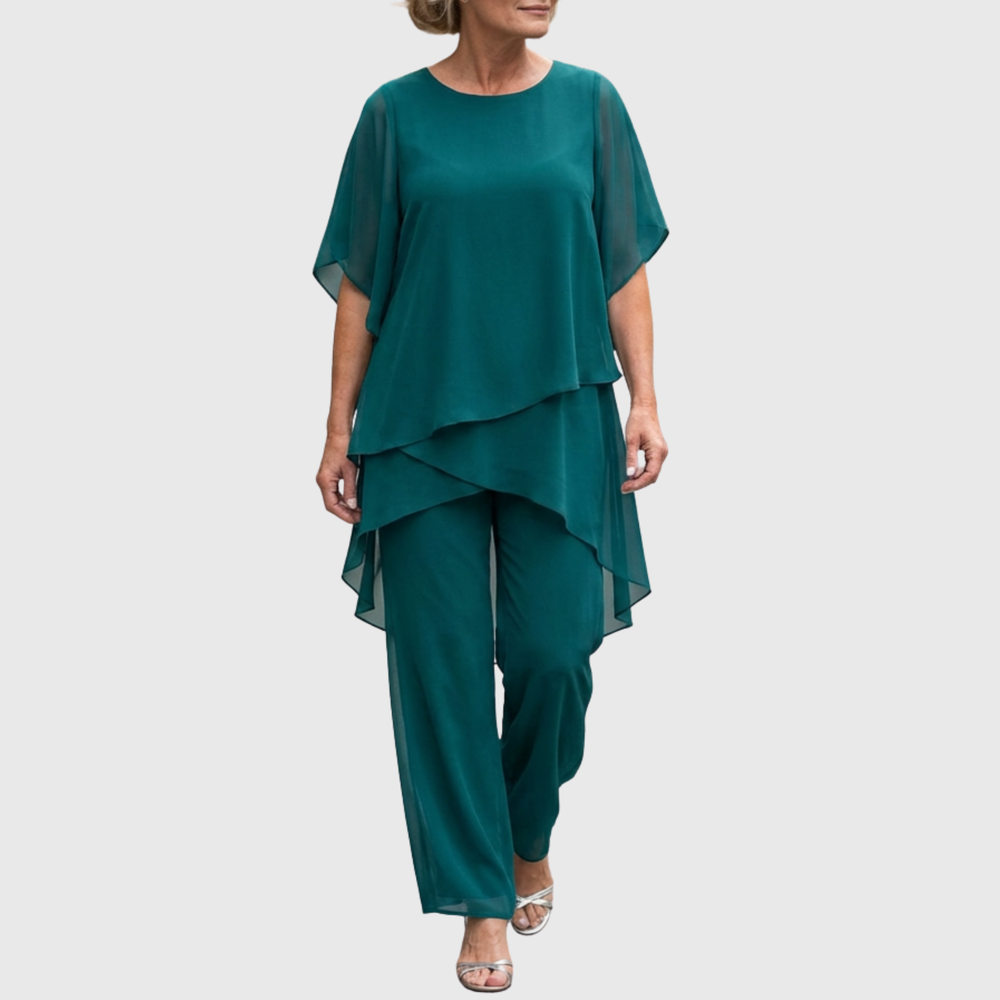 Fiorella | Conjunto Palazzo Fluido para Confort Elegante y Estilo
