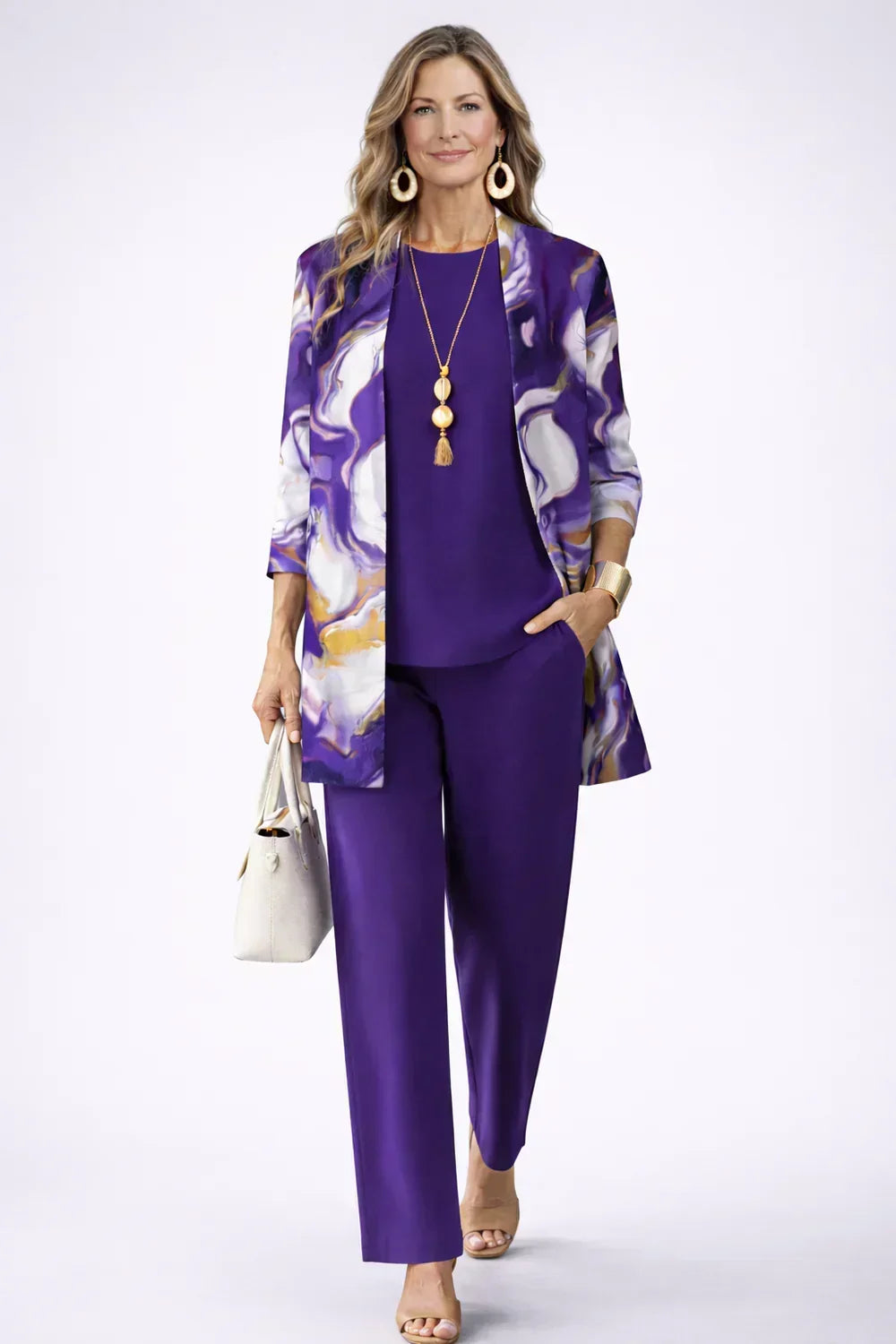 Marga | Conjunto de Tres Piezas Classic Elegance
