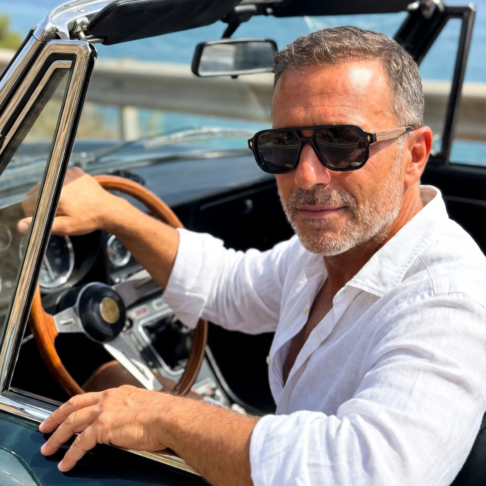 Vittorio — Gafas de Sol de Acetato y Madera
