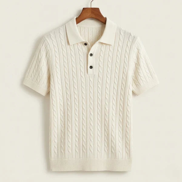 Riccardo — Polo de Punto Trenzado