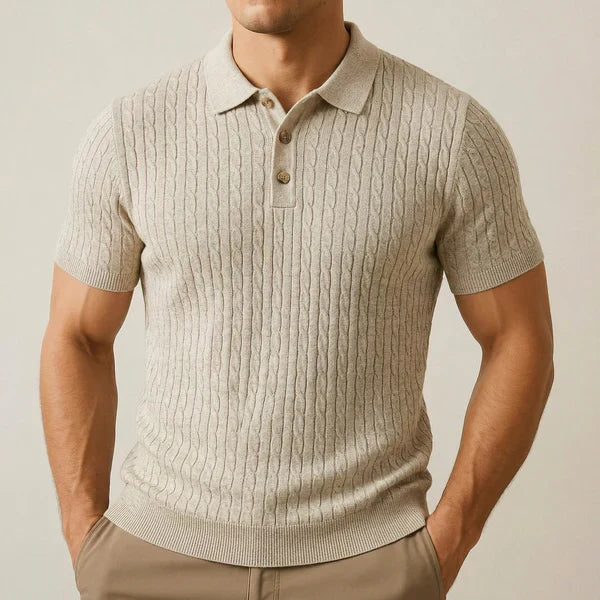 Riccardo — Polo de Punto Trenzado