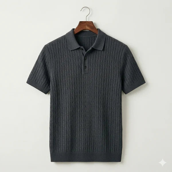 Riccardo — Polo de Punto Trenzado