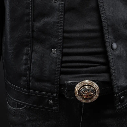 Chaqueta ligera de piel
