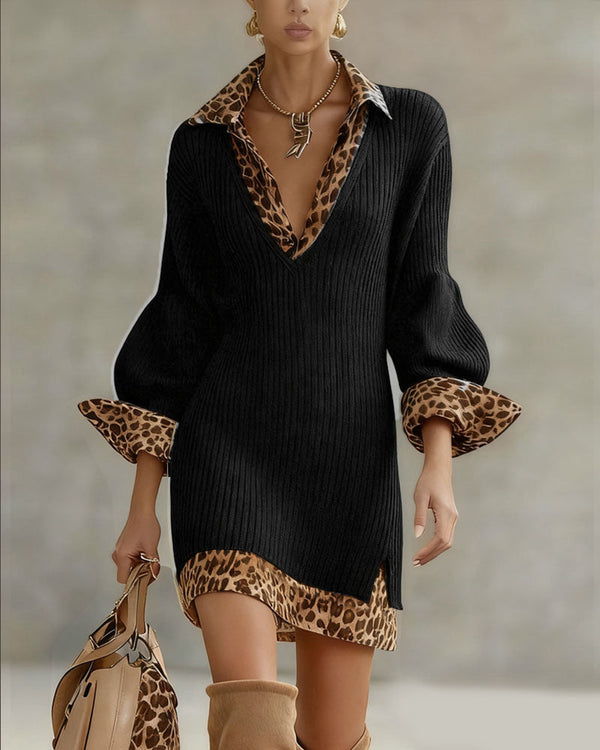 Laurena | Vestido Elegante de Leopardo