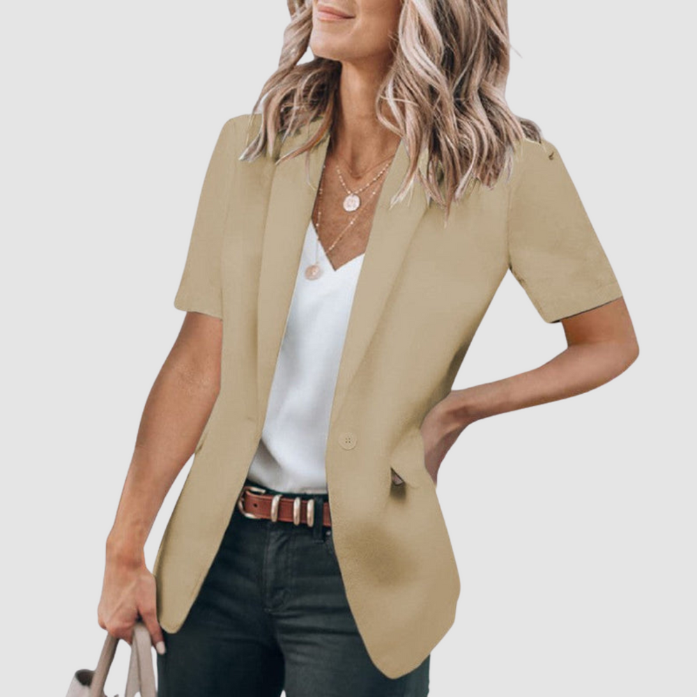 Dollie | Blazer Moderno de Manga Corta