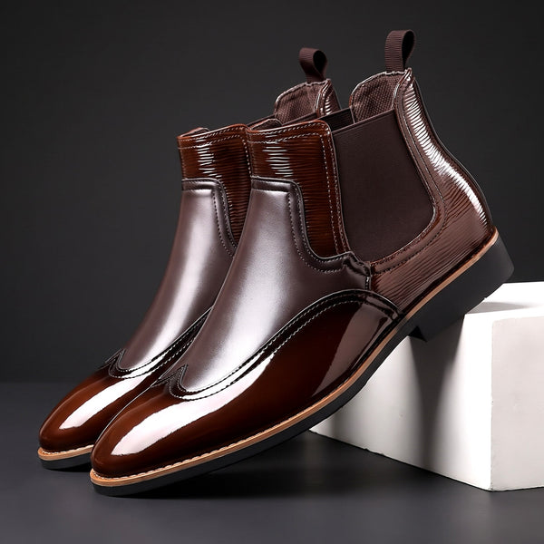 Lorenzo | Botines Chelsea brillantes de noche