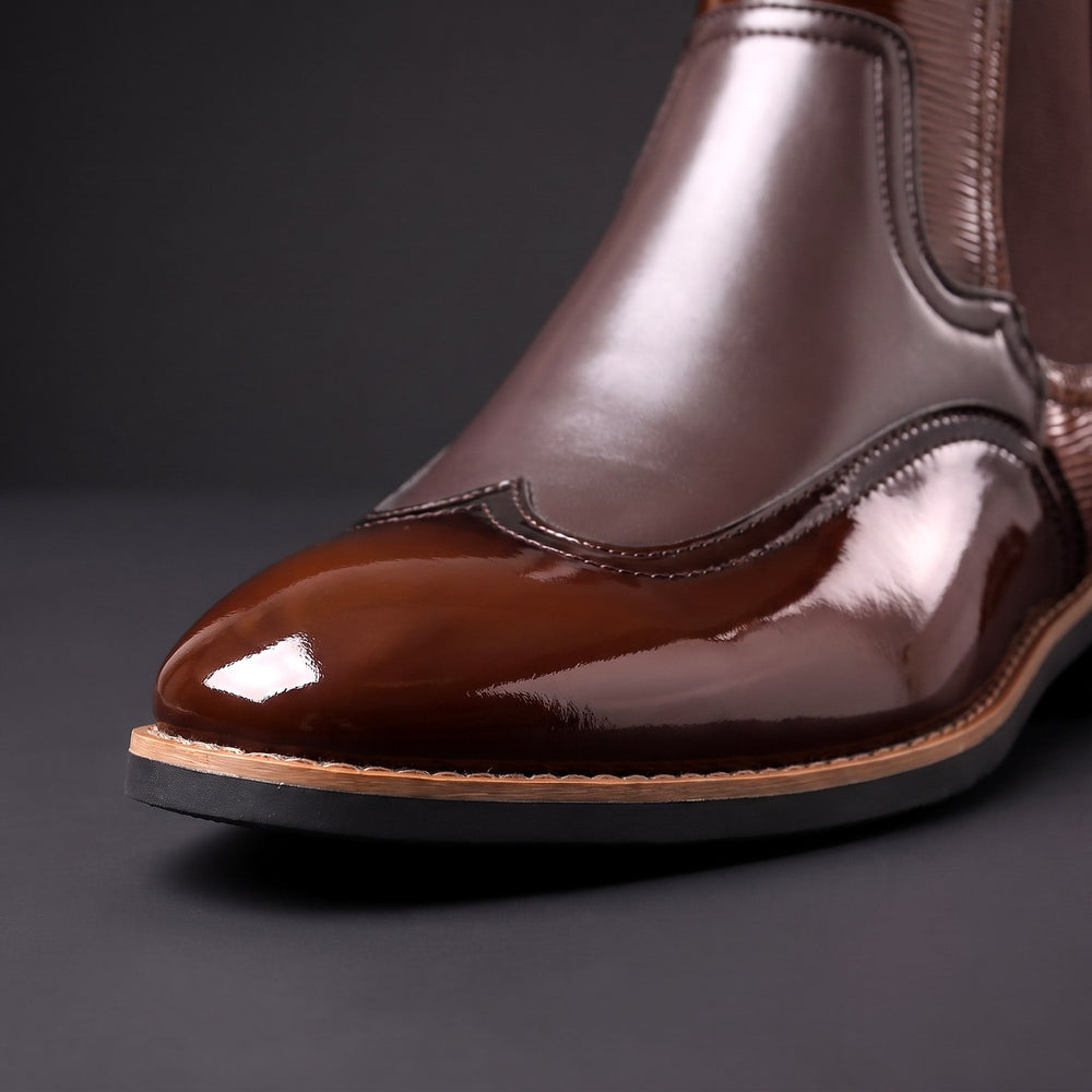 Lorenzo | Botines Chelsea brillantes de noche