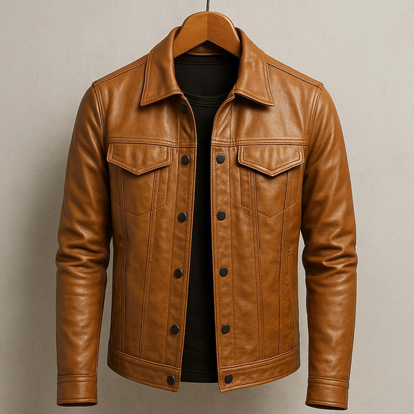 Chaqueta ligera de piel