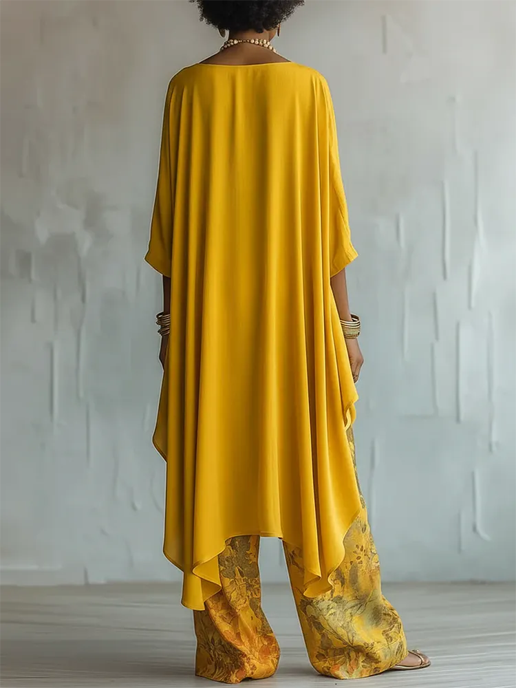 Cecilia | Conjunto Floral Artístico de Dos Piezas