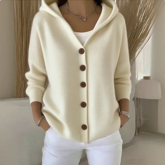 Camilla | Cárdigan con Capucha y Botones