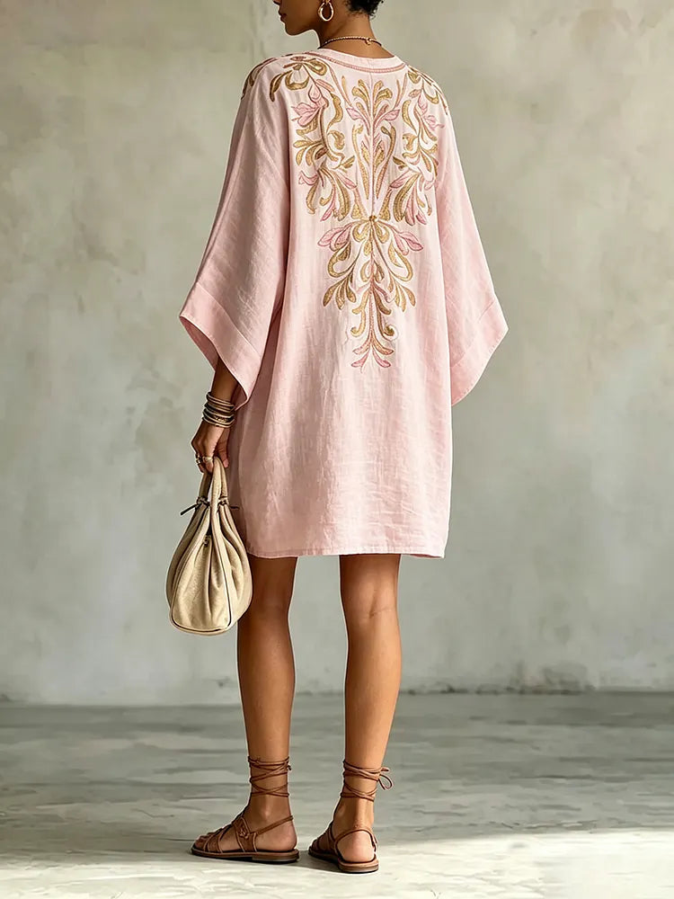 Ottilie | Vestido Floral Suave de Escote en V