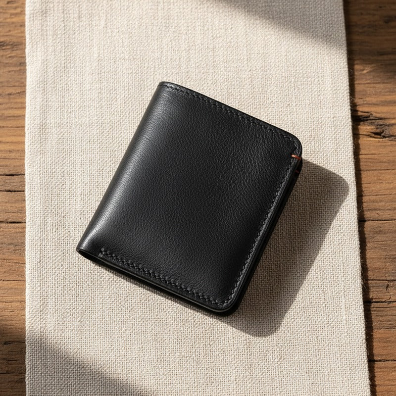 Cartera de piel de plena flor