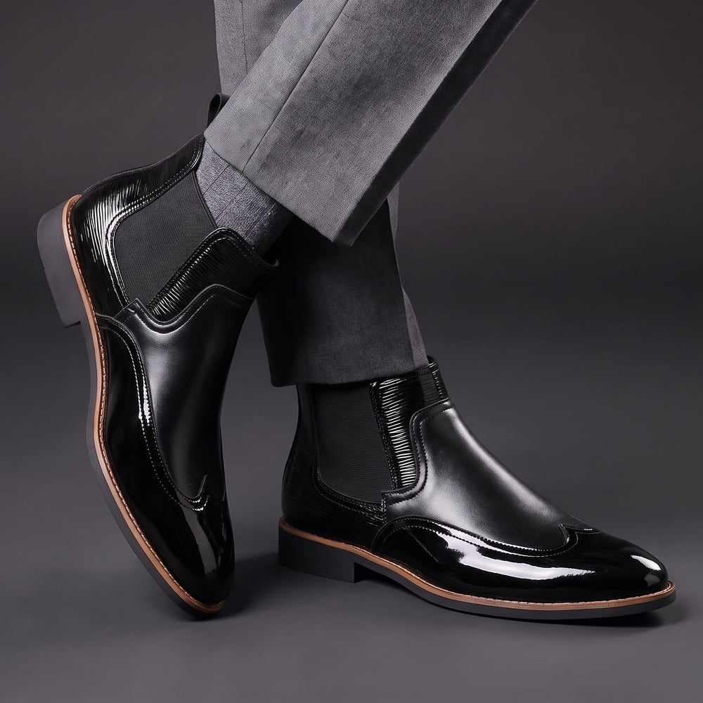 Lorenzo | Botines Chelsea brillantes de noche