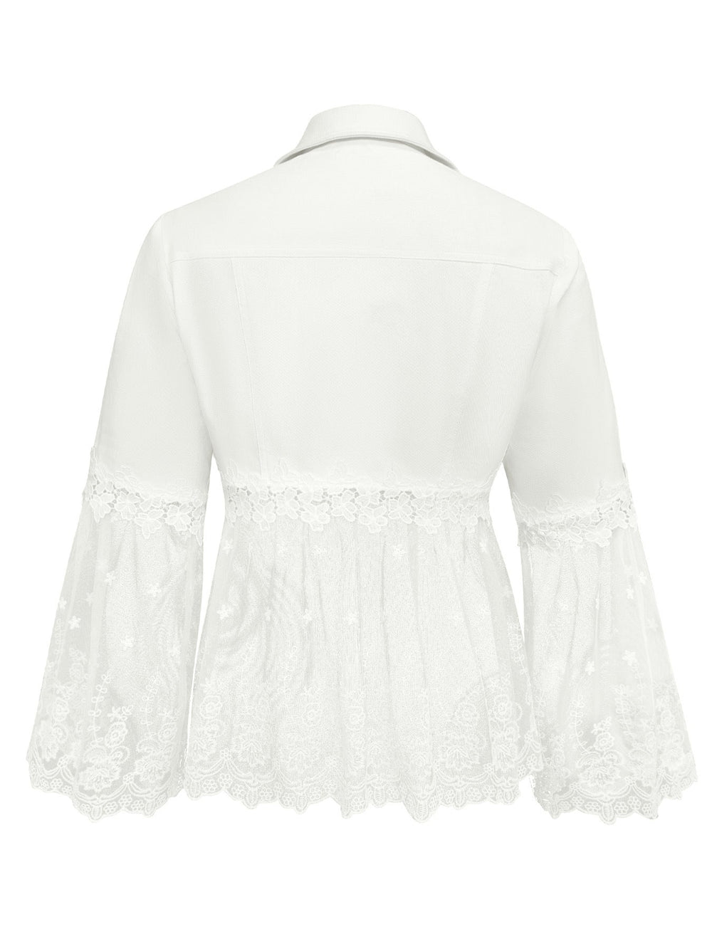 Sunnelace | Chaqueta con Panel de Encaje