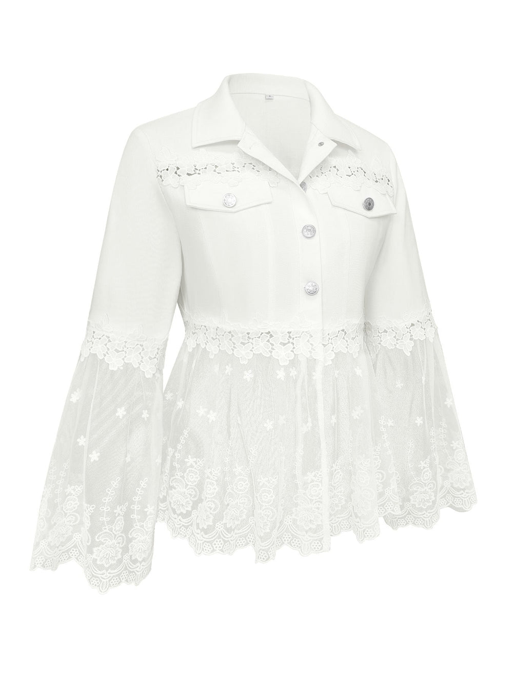 Sunnelace | Chaqueta con Panel de Encaje