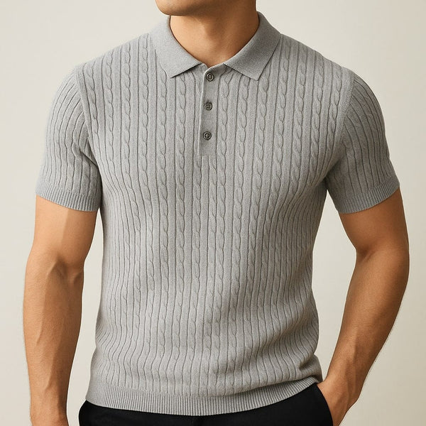 Riccardo — Polo de Punto Trenzado