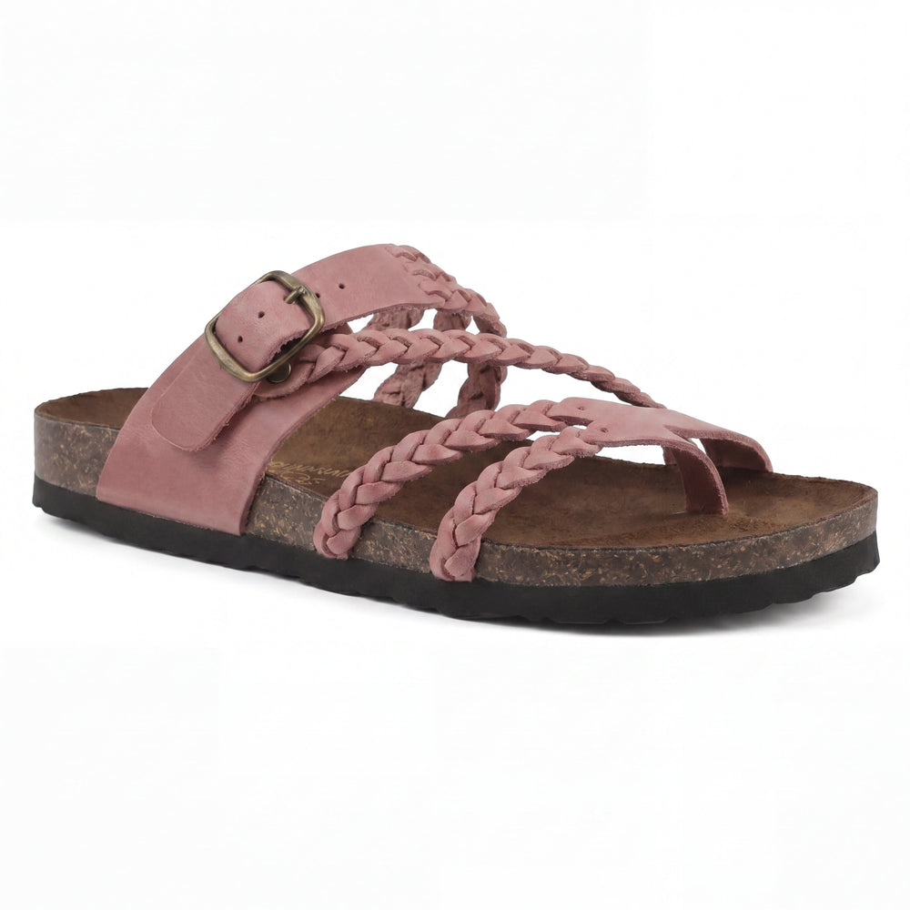 Hayleigh | Sandalias con Plantilla de Corcho Trenzado